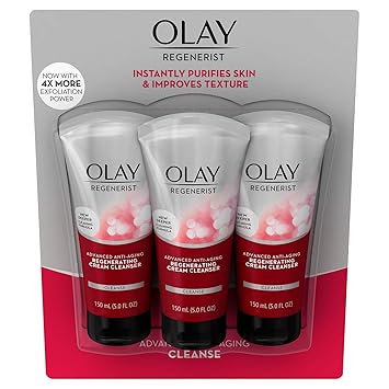 Amazon Com Olay Regenerist Regenerating Cream Cleanser 5 Fl Oz Pack Of 3 Beauty