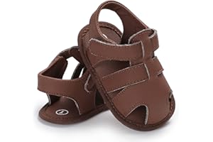 Herdignity Baby Boys Girls Sandals Rubber Shoes Outdoor First Walker Toddler Shoes for Summer
