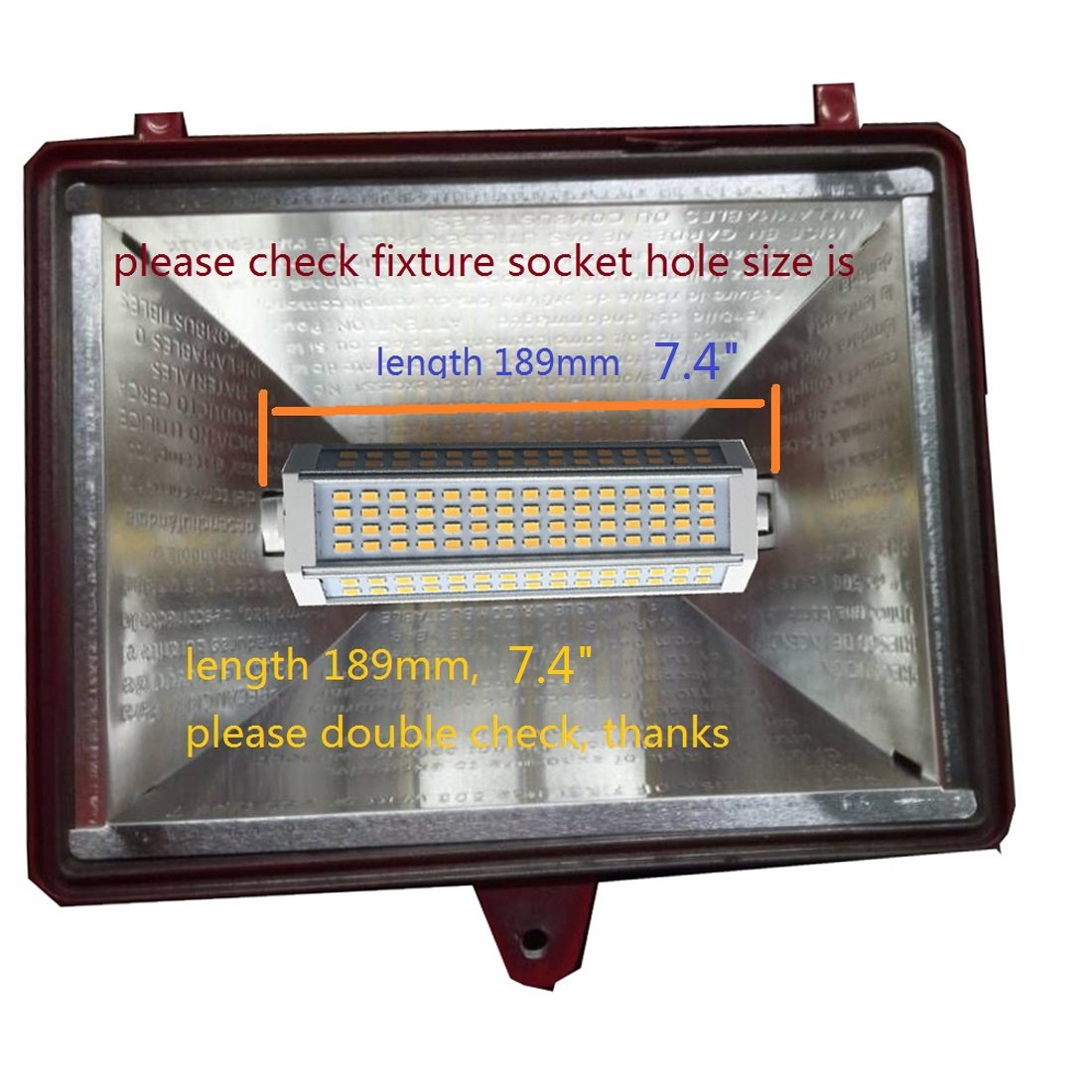 R7S LED Bulb 189mm 7.4\