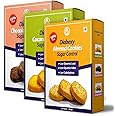 NWIL Diabexy okies bo (Almond, nut & Cholate) Sugar ntrol for Diabetes 200 gm Each (Pack of 3) Snacks