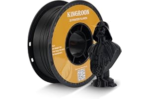 Kingroon PLA Plus（PLA+）3D Printer Filament, Dimensional Accuracy +/- 0.03 mm, 1 kg Spool(2.2lbs), 1.75 mm，Black