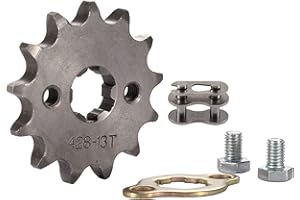 WOOSTAR Motorcycle 428-13T Front Sprocket 17mm for 50cc 70cc 90cc 110cc 125cc Dirt Pit Bike Mini Bike ATV 4 Wheeler Moped