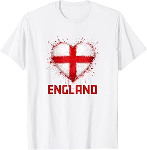 Soccer Football- England Heart Fan WM 2026 T-Shirt