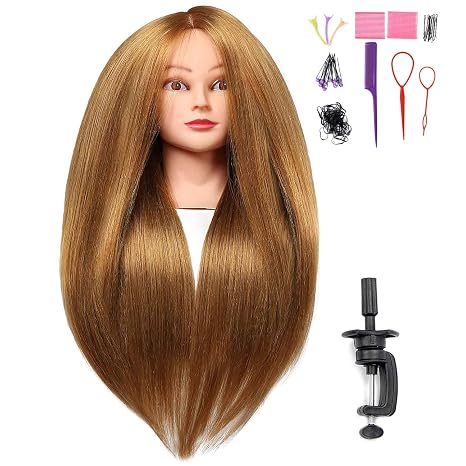 Silky 27 Mannequin Head With Human Hair 40 Blonde 28