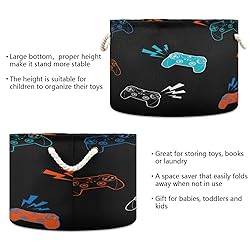 YETTASBIN Gamer Elements Cotton Rope Basket Large