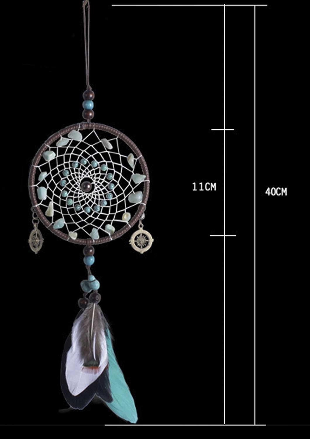 Amazon ドリーム 車内 装飾 ルームミラーアクセサリー 吊下げ型 フェザー 羽根 おしゃれ 入り口 窓 玄関 車内飾り 民族風 平安祈り 風水物 カーアクセサリー 4色 ルームミラー用デコレーション 車 バイク