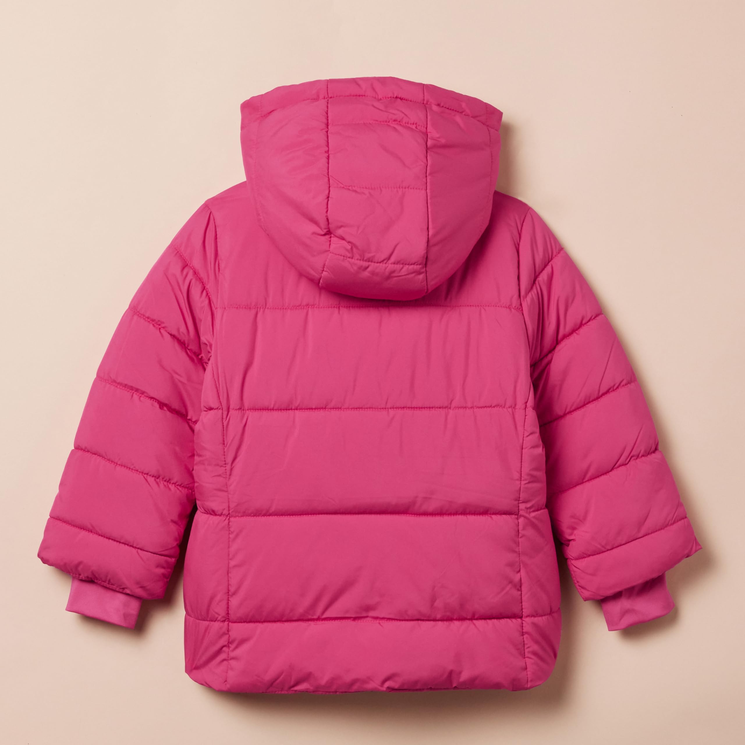 Amazon Essentials Girls and Toddlers' Heavyweight Hooded Puffer Coat, Water-Resistant
