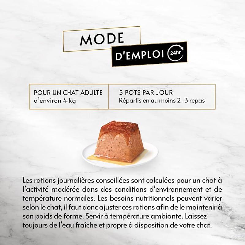 Mousse Gourmet PURINA Gourmet Revelations, ração húmida para gatos em molho, frango e vaca, 48 unidades (48 x 57 g)