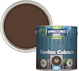 Johnstone's Garden Colours Deep Oak Exterior Wood Paint 2.5 L 12m2