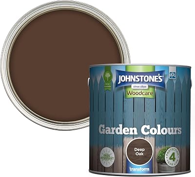 Johnstone's Garden Colours Deep Oak Exterior Wood Paint 2.5 L 12m2