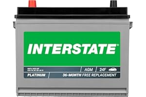Interstate Batteries Automotive Battery 12V 70Ah (Group Size 24F) 710CCA SLI AGM Auto Battery Replacement for Cars, SUVs, Sedans, Trucks (MTX-24F)