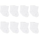 Gerber baby-boys 8-pack Wiggle-proof Jersey Crew Socks