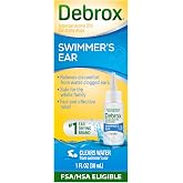 Debrox Swimmer's Ear Drying Drops, 1 Fl Oz | 95% Isopropyl Alcohol, Relief for Adults and Kids, Drying Aid for Water-Clogged Ears, After Swimming, Bathing or Showering
