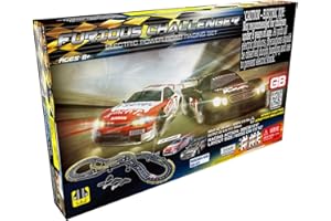 gb Golden Bright: Exciting Electric Race Set with Speed Controllers & Licensed Racers - Magnetic Base & Lap Counter for Ages 8+