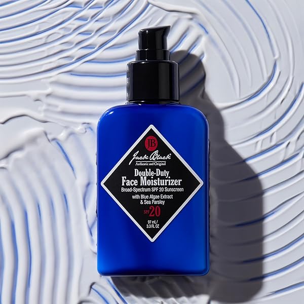 JACK BLACK DOUBLE-DUTY FACE MOISTURIZER, 8.5 FL. OZ – SPF 20 SUN PROTECTION, LONG LASTING HYDRATING SKINCARE, LIGHTWEIGHT MOISTURIZER, MEN’S FACIAL MOISTURIZER