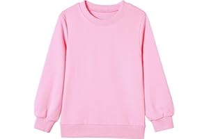Csbks Boys Girls Sweater Pullover Crew-Neck Long Sleeve Cotton Tops
