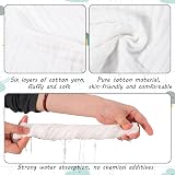 Radsocken 8 Pack Baby Muslin Squares 100% Cotton Burp Cloths 6 Layers 10x10 view 3