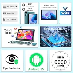 CUPEISI Android 15 Tablet 10 Inch, 20GB RAM+128GB