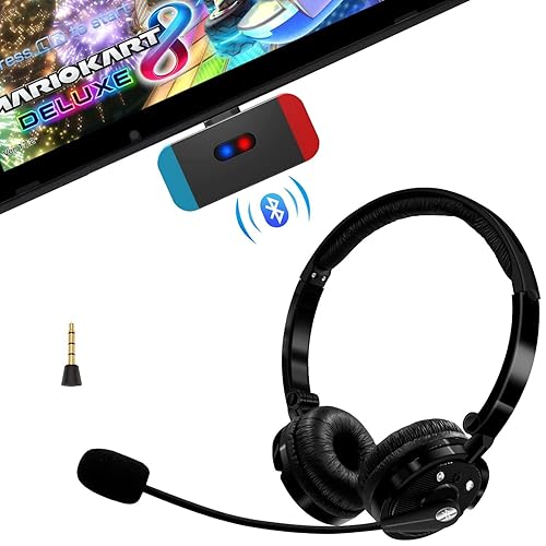 Friencity Wireless Gaming Headset w/Bluetooth Audio Transmitter