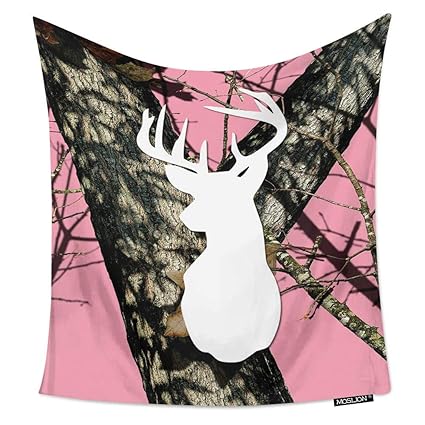 Amazon Com Moslion Room Art Wall Tapestry Fashion Deer Head