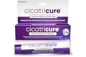 Cicatricure Advanced Scar Gel for Face & Body - Proven Results in 2 Weeks, Scar Treatment for Surgical Scars, Stretch Marks, Scars of Burns and Injuries, Acne Scar Treatment, 1 oz (28 g)