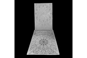 HIENAJ Floral Christmas Background Embossing Folders for Card Making Scrapbooking & Stamping Supplies Card Making Supplies and Other Paper Crafts Y4