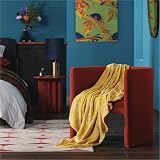 Bedsure Fleece Throw Blanket 130x150 Mustard Soft Microfibre Polyester view 5