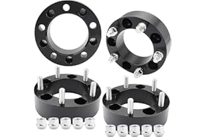 EOTH 4PCS 5x5.5 Wheel spacers 2 inch 5x139.7mm Wheel spacers Hub bore 108mm with 1/2-20 Studs for CJ3 CJ5 CJ7 F100 F150 E100 