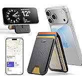 ESR Geo for MagSafe Wallet with Full Find My Functionality, 5-Card Holder, RFID Blocking, Adjustable Stand, Magnetic Wallet for iPhone 17/16/15/14/13/12 Series, Not for 13/12 mini, Black
