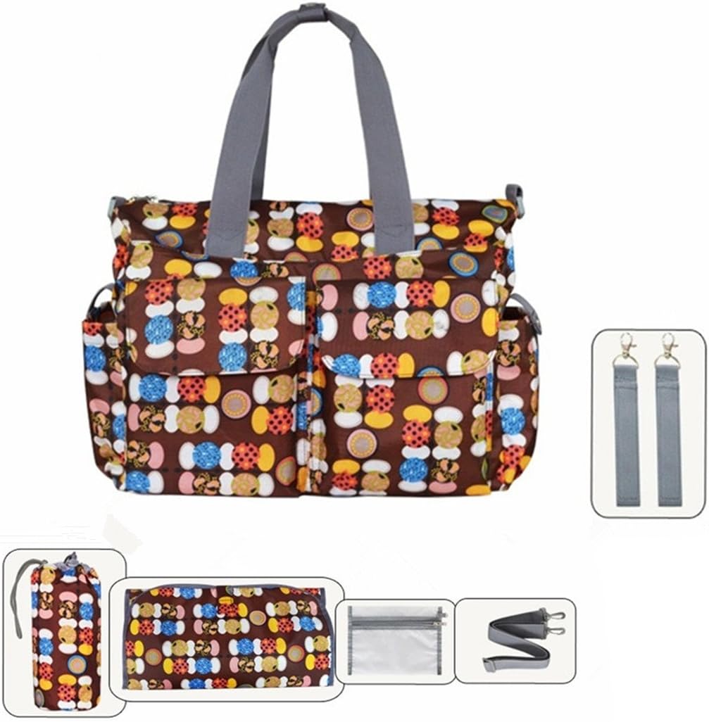 My Share Mall Original Floral Designer Diaper Tote Bags(Ladybug)