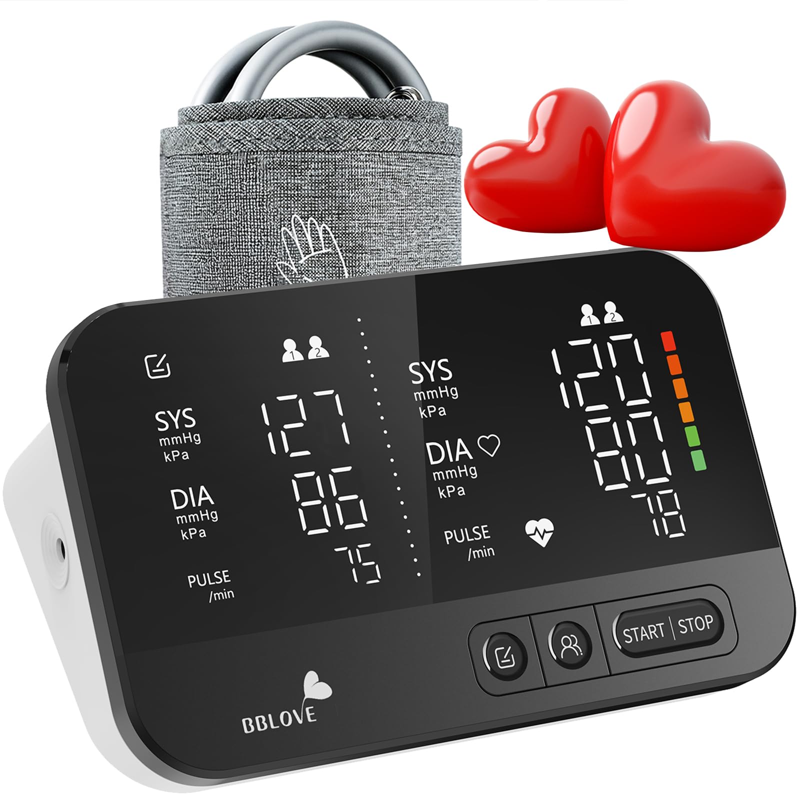 Photo 1 of Clinical Accurate Blood Pressure Monitors for Home Use, Dual-Screen Automatic Blood Pressure Machine, XL Adjustable Blood Pressure Cuff, 2 Users, Voice & Mute, User-Friendly, One-Touch Operation