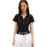 Tommy Hilfiger Womens Cotton Pique Short Sleeve Polo Shirt in Classic Fit with Stretch