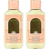 Bath & Body Works Body Lotion Pack of 2, 8oz Each (Sun Blooms Suede)