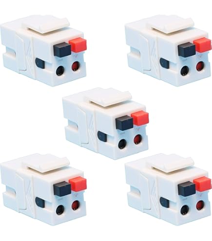 Parete Connettore 3.5mm TRS Stereo – Accoppiatore Femmina/femmina Montaggio A Pannello – My Cable Mart