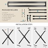 CAHAYA Heavy Duty Keyboard Stand Double X for 61 76 88 Key Pianos view 3