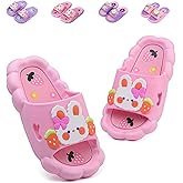 Bunny Kids slides, Girls Slides Non-slip Summer Beach Pool Shoes Toddler Cartoon Slide Sandals Indoor& Outdoor Garden Slippers Shower Shoes