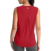 SANTINY Women's Sleeveless Workout Tops Breathable Lightweight Active Tennis Yoga Shirts Athletic Running Tank Tops for Women