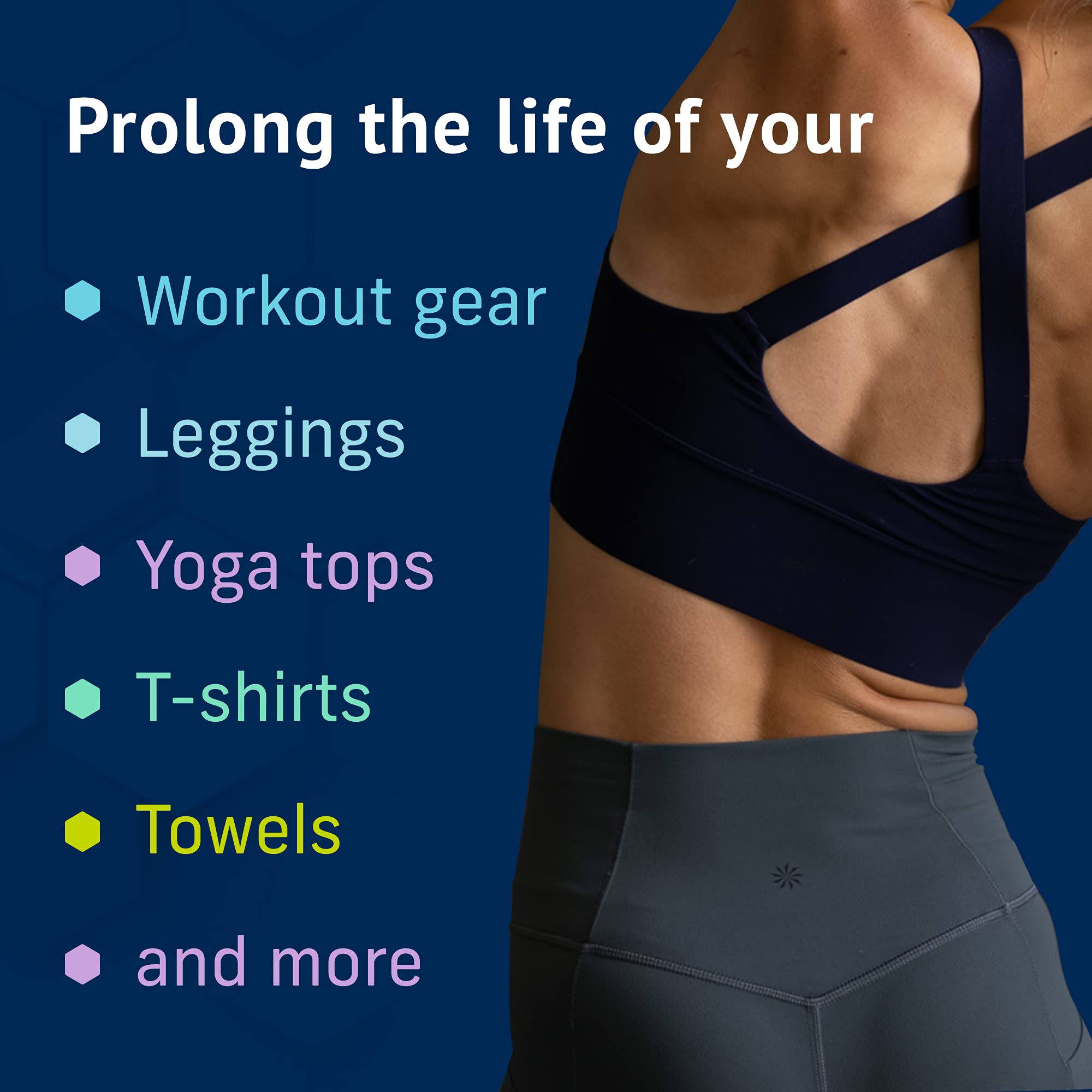 HEX Performance Laundry Packs, Fresh & Clean, 55ct - Designed for Activewear, Eco-Friendly