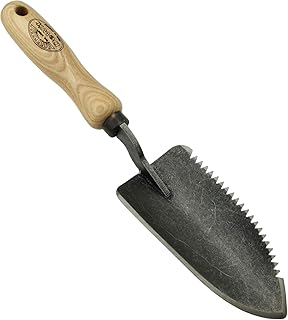 DeWit Blumenkelle 'Welldone' gezahnt 33 cm I Profi Blumenschaufel & Unkrautstecher in Bester Qualität I FSC®-zertifizierte Handschaufel I Handgemachte Garten-Schaufel I Garden Tools – Made in Holland