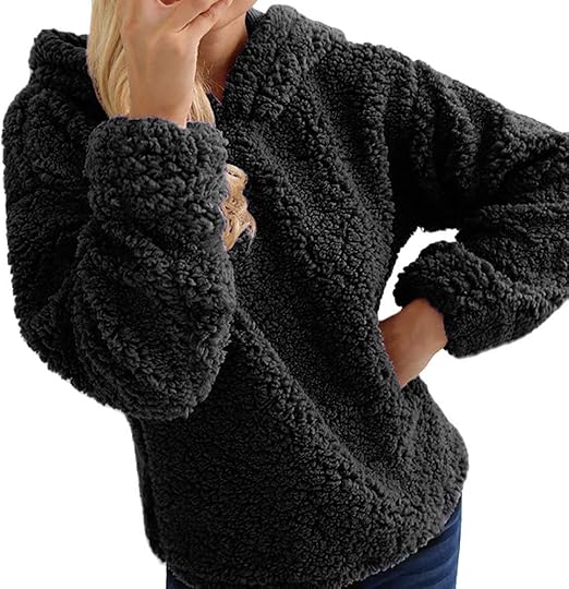 teddy fleece sweatshirt