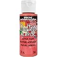 DecoArt DCA137-3 Crafter's Acrylic Paint, 2-Ounce, Bright Coral