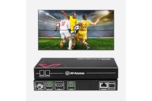 V AV ACCESS AV Access 1080P HDMI Extender Over IP Encoder, Many to Many or Direct Cat5e / 6, 395ft (120m), Plug & Play Without Configuration, Visual Control, Video Wall, RS-232, App Control, Low Latency, HDCP1.4