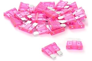 GOODSEN (25Pcs) 4 Amp Standard Car Fuses, 4A Automotive Fuses, Automotive Replacement Fuses(ATO/ATC), Blade Fuse for Car/RV/Truck/SUV/Motorcycle/Boat