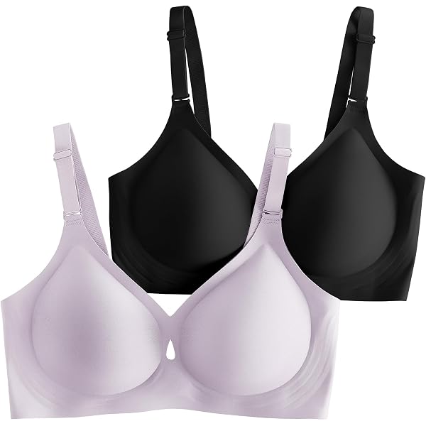 EBY Seamless Bralette For Women - Adjustable Straps, Removable Pads, Wire-Free, Nude, X-Large