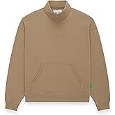 Future Planet Womens Saturn Premium 1/4 Zip Fleece Lined Soft Cotton Pullover Sweatshirt Loose Fit