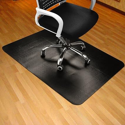 Rocktric Noir Tapis De Chaise Pour Sol En Bois Dur 35 X 47 Rectangulaire Epais Et Robuste Multi Purpose Chaise De Bureau Tapis De Sol Pour La Maison Et Utilisation De Bureau Amazon Fr