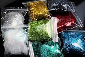 Tigofly 8 Packs 2g/Pack ICE Dubbing Ice Dub Thread Wing Body Trout Nymph Fly Fishing Tying Materials 16 Colors to Choose