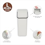 Brabantia Sort & Go Recycle Bin 40L Grey with Stay-Open Lid view 4