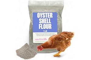 Southside Plants Oyster Shell Flour - High Calcium Supplement for Chickens, Amphibians, Reptiles, Mammals, Invertebrates & Birds - Harvest Delight Chicken Scratch | 1 lbs (1 lb)