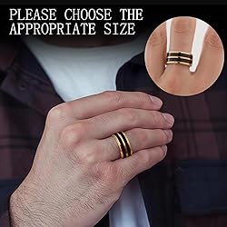 SX.man&sog 8mm rings for Men or Women,Two Tone